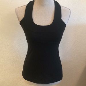 Lululemon Black workout tank top size 6